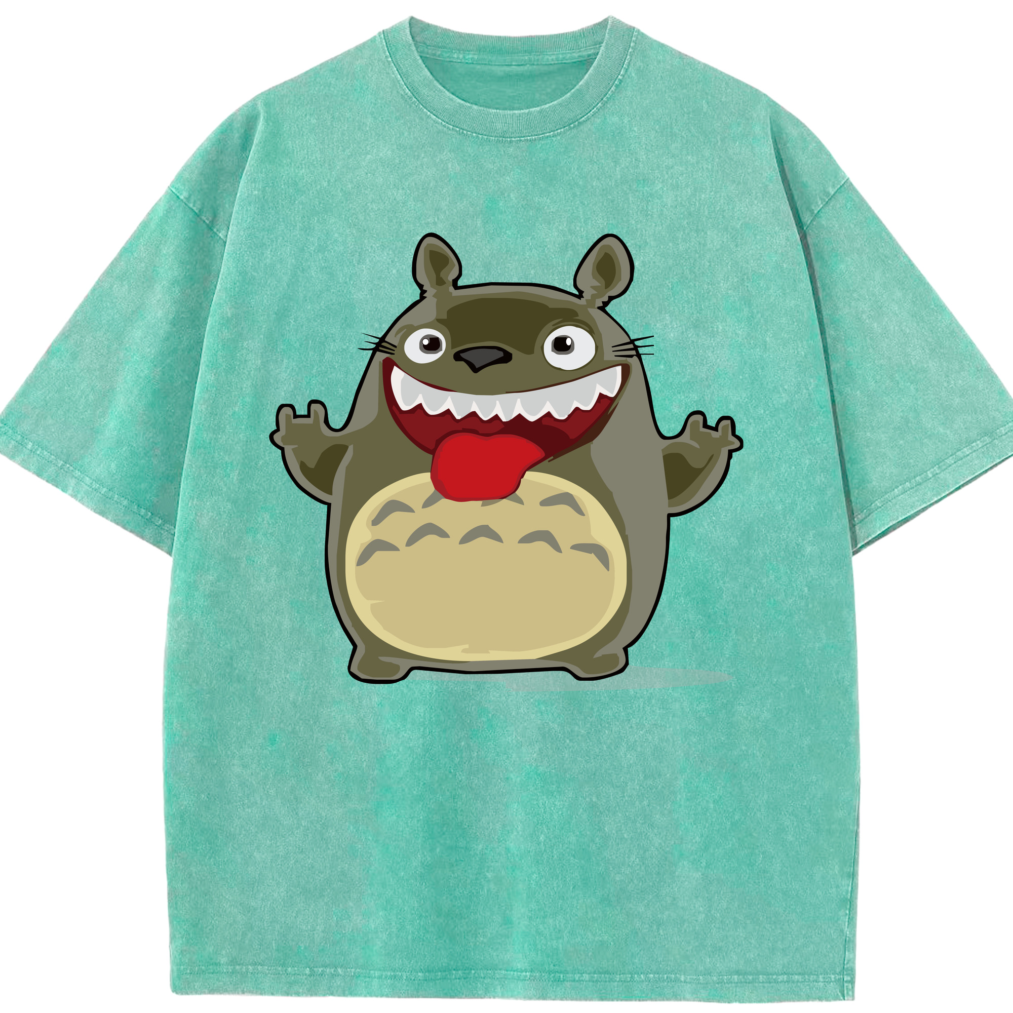 （画像用） となりのトトロ 草壁メイ 草壁サツキ My Neighbor Totoro Satsuki Kusakabe Mei Kusakabe 綿100% ヴィンテージ風 半袖Tシャツ（フロントプリント）